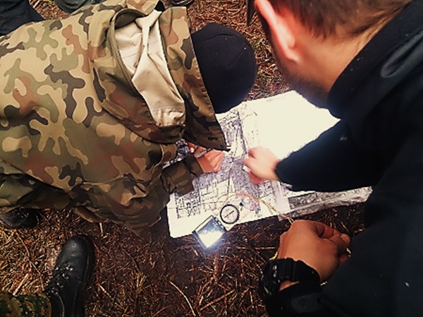 szkolenie, wojsko, pokazy, mapa, kompas, obóz